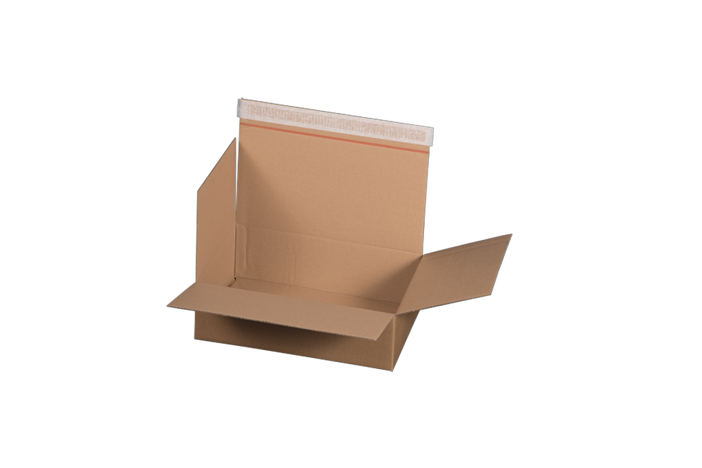 Automatikbodenkarton, 300x210x85mm, braun, mit SK und Aufreißfaden