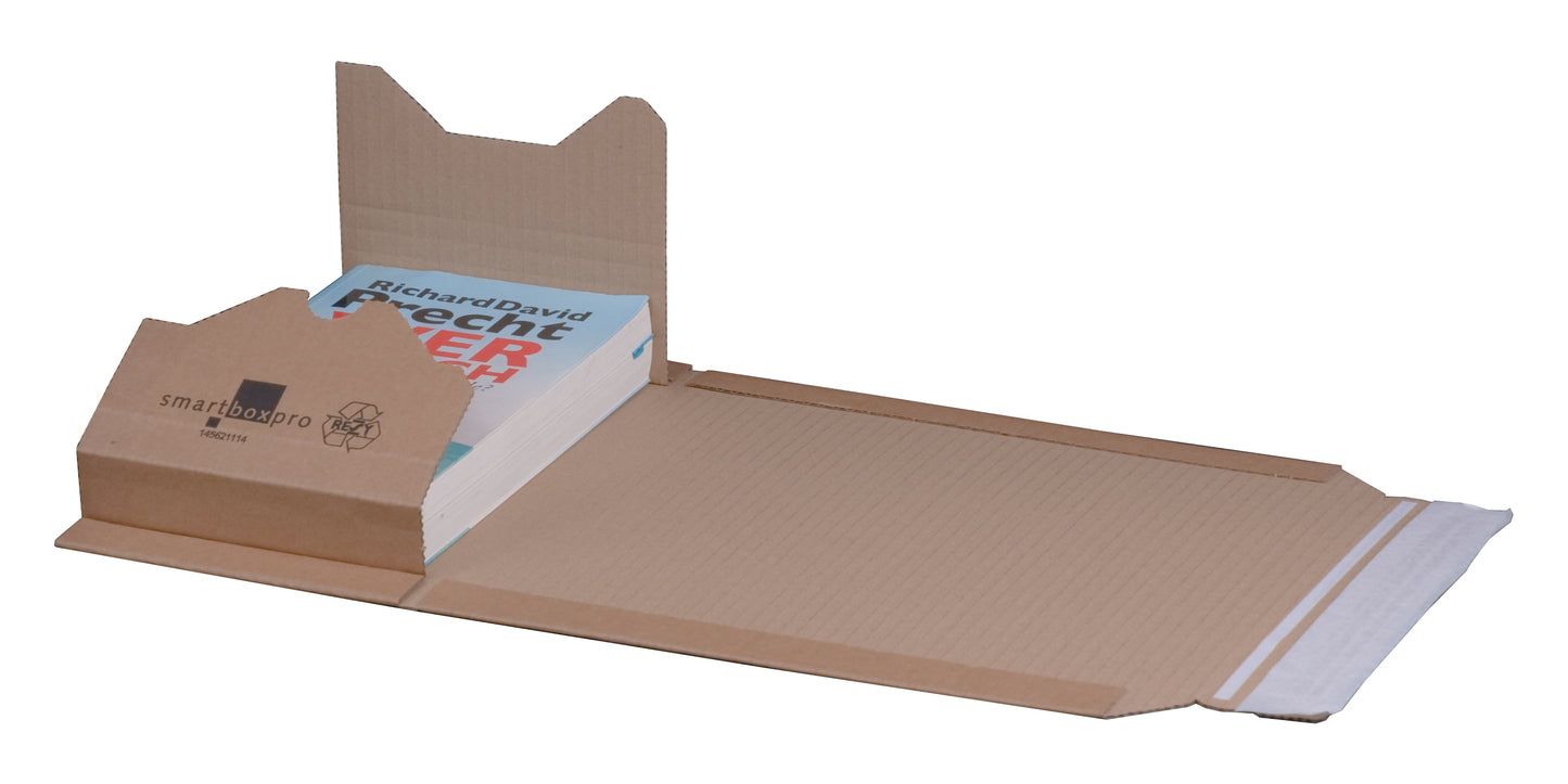 Universalverpackung "A5",219x157x-54mm sk m. Aufreißfaden,braun,var. Höhe
