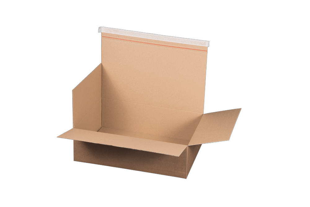 Automatikbodenkarton, 540x380x160mm, braun, mit SK und Aufreißfaden