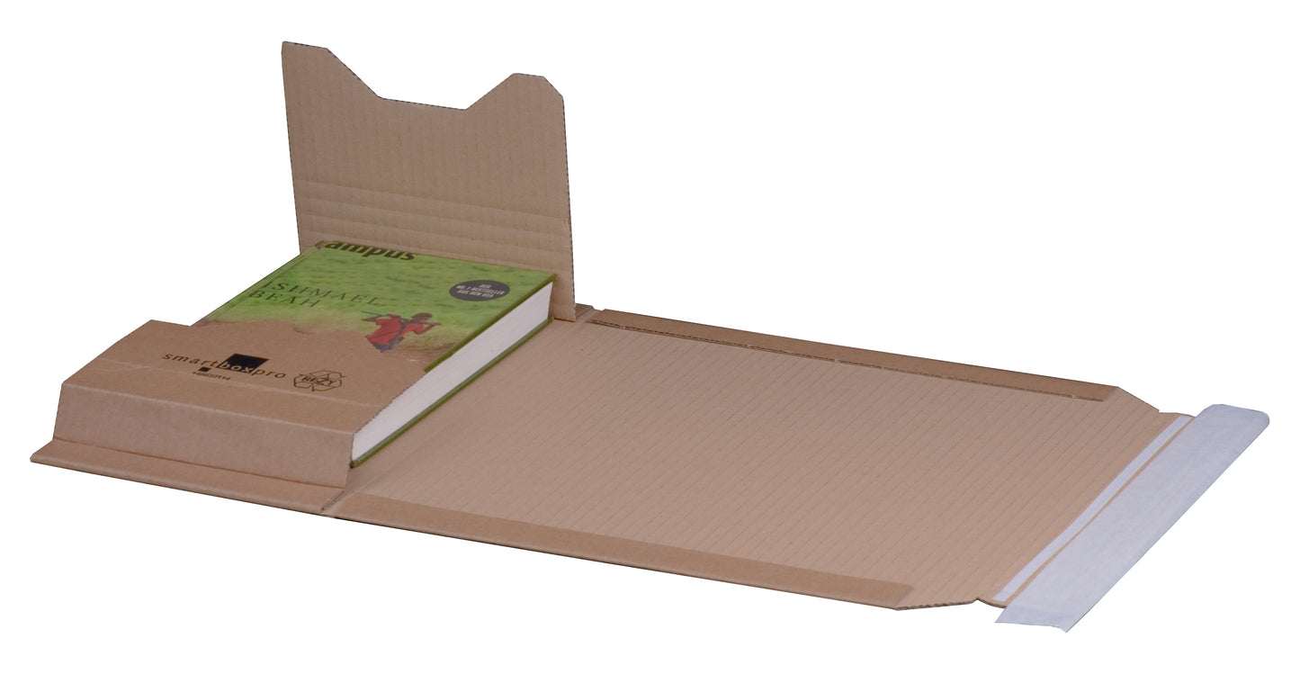 Universalverpackung "A5+", 249x165x-60mm sk m. Aufreißfaden,braun,var. Höhe