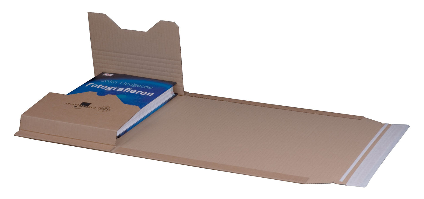 Universalverpackung "A4", 304x215x-77mm sk m. Aufreißfaden,braun,var. Höhe