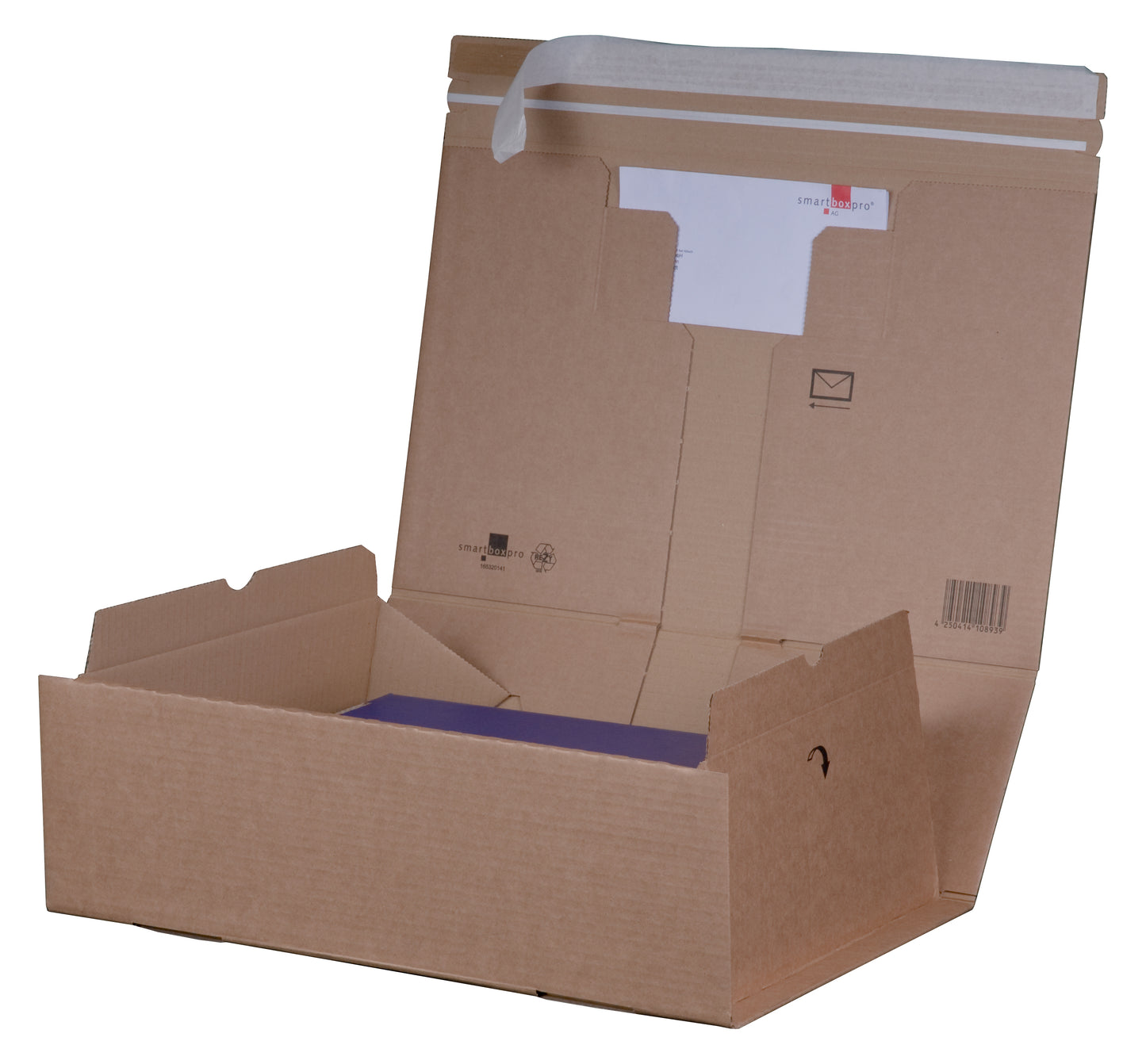 PackBox A3+, 460x305x160mm sk m. Aufreißfaden, braun, portoopt.