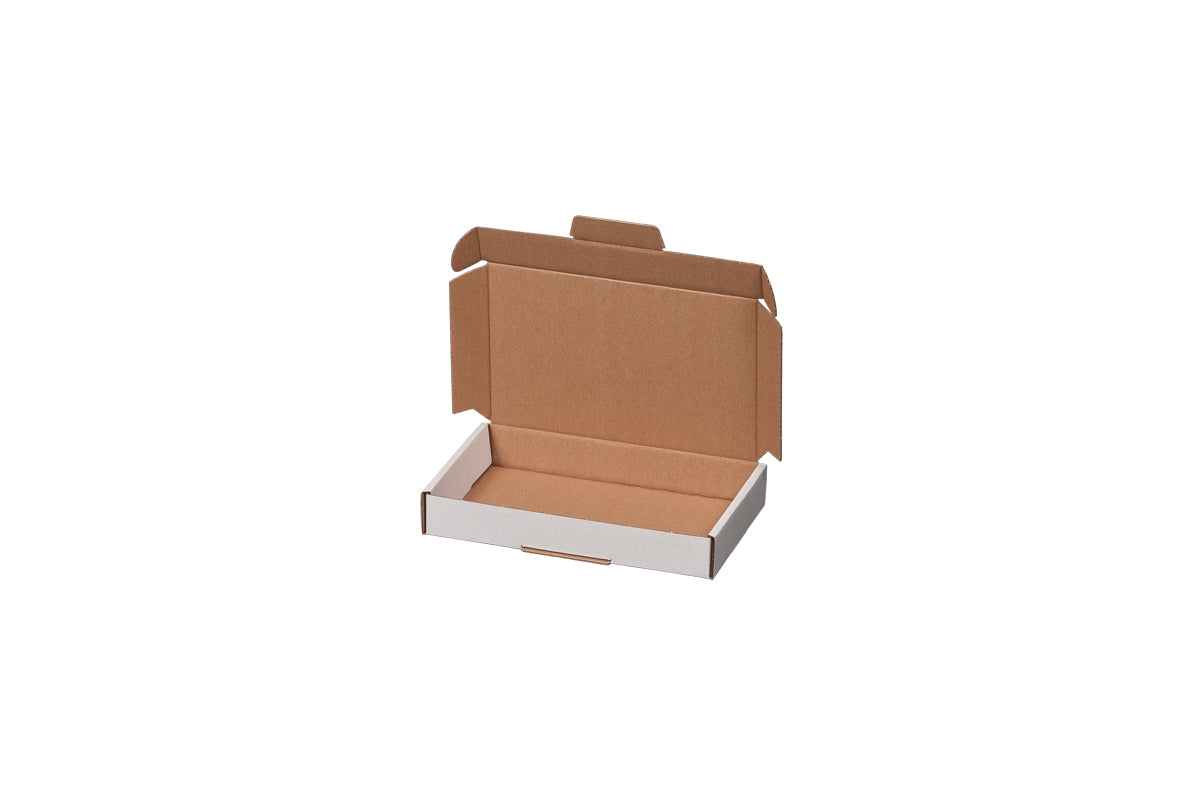 Maxibriefkarton, Gr. 2, 225x155x45mm, weiß, AM: 240x160x48mm