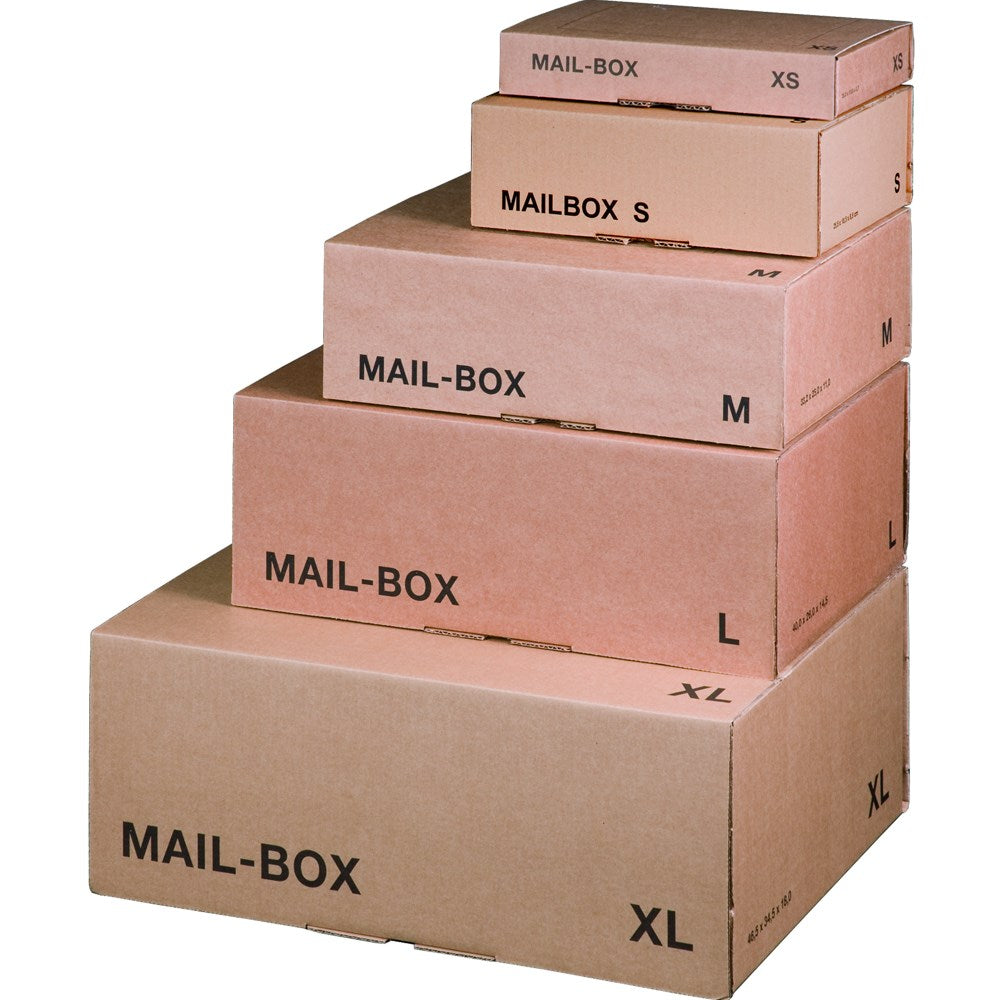 Mail-Box S, 249x175x79mm, braun, wiederverschließbar