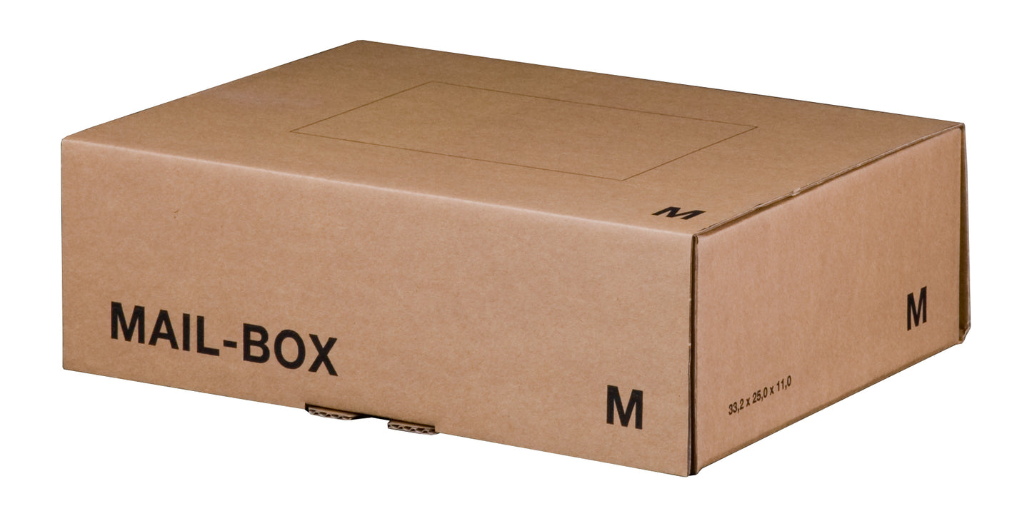 Mail-Box M, 331x241x104mm, braun, wiederverschließbar