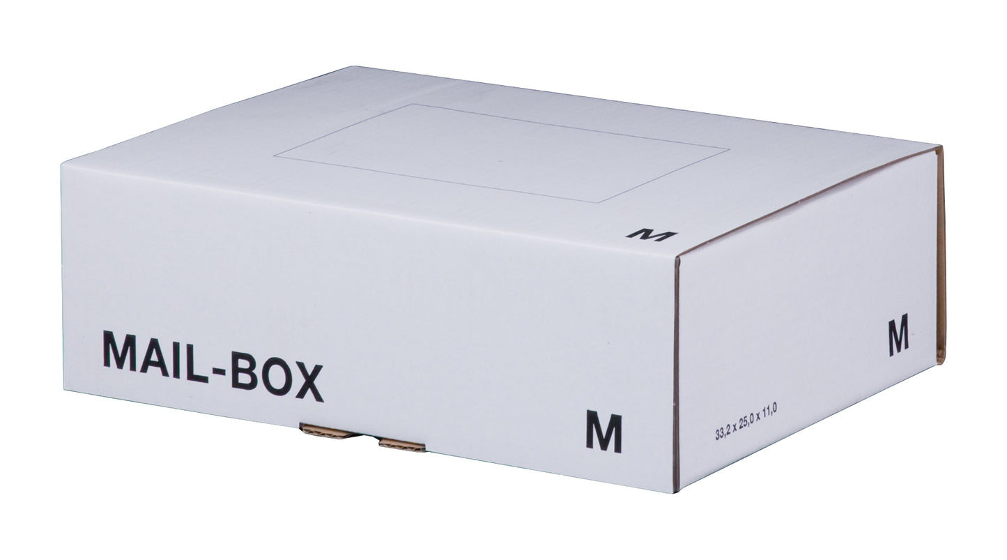 Mail-Box M, 331x241x104mm, weiß, wiederverschließbar