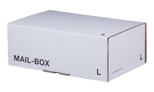 Mail-Box L, 395x248x141mm, weiß, wiederverschließbar