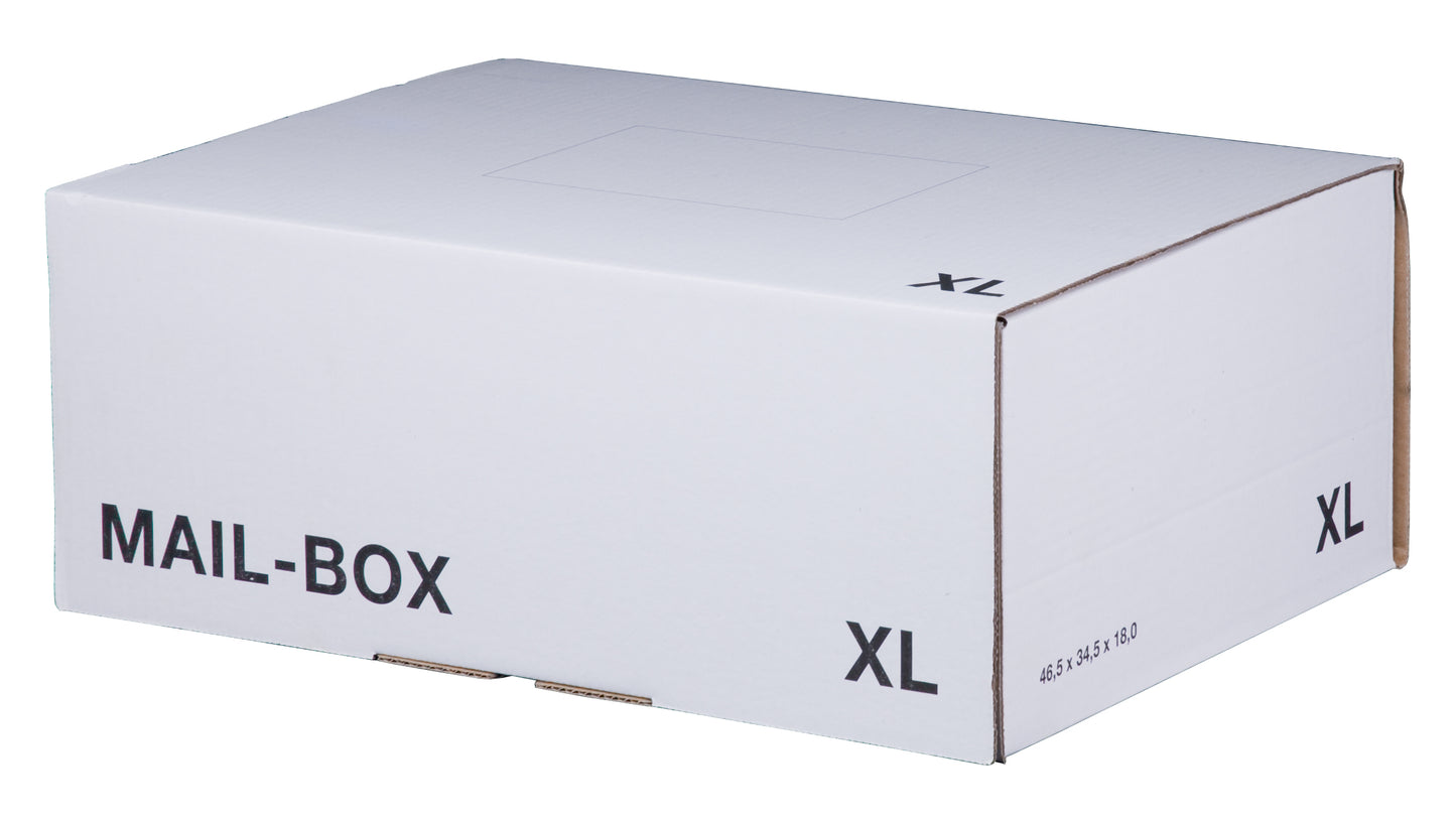 Mail-Box XL, 460x333x174mm, weiß, wiederverschließbar