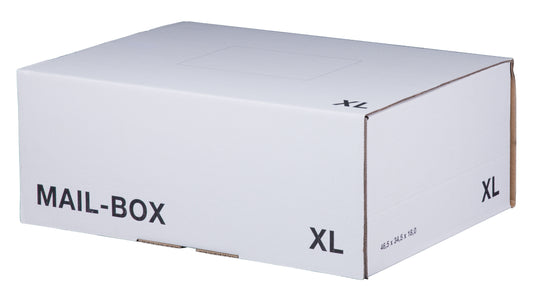 Mail-Box XL, 460x333x174mm, weiß, wiederverschließbar