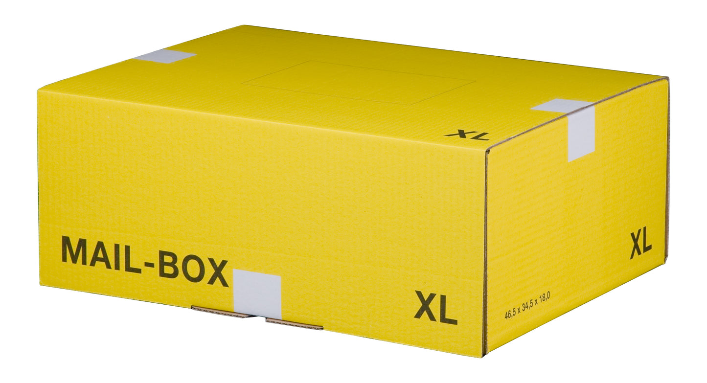 Mail-Box XL, 460x333x174mm, gelb, wiederverschließbar