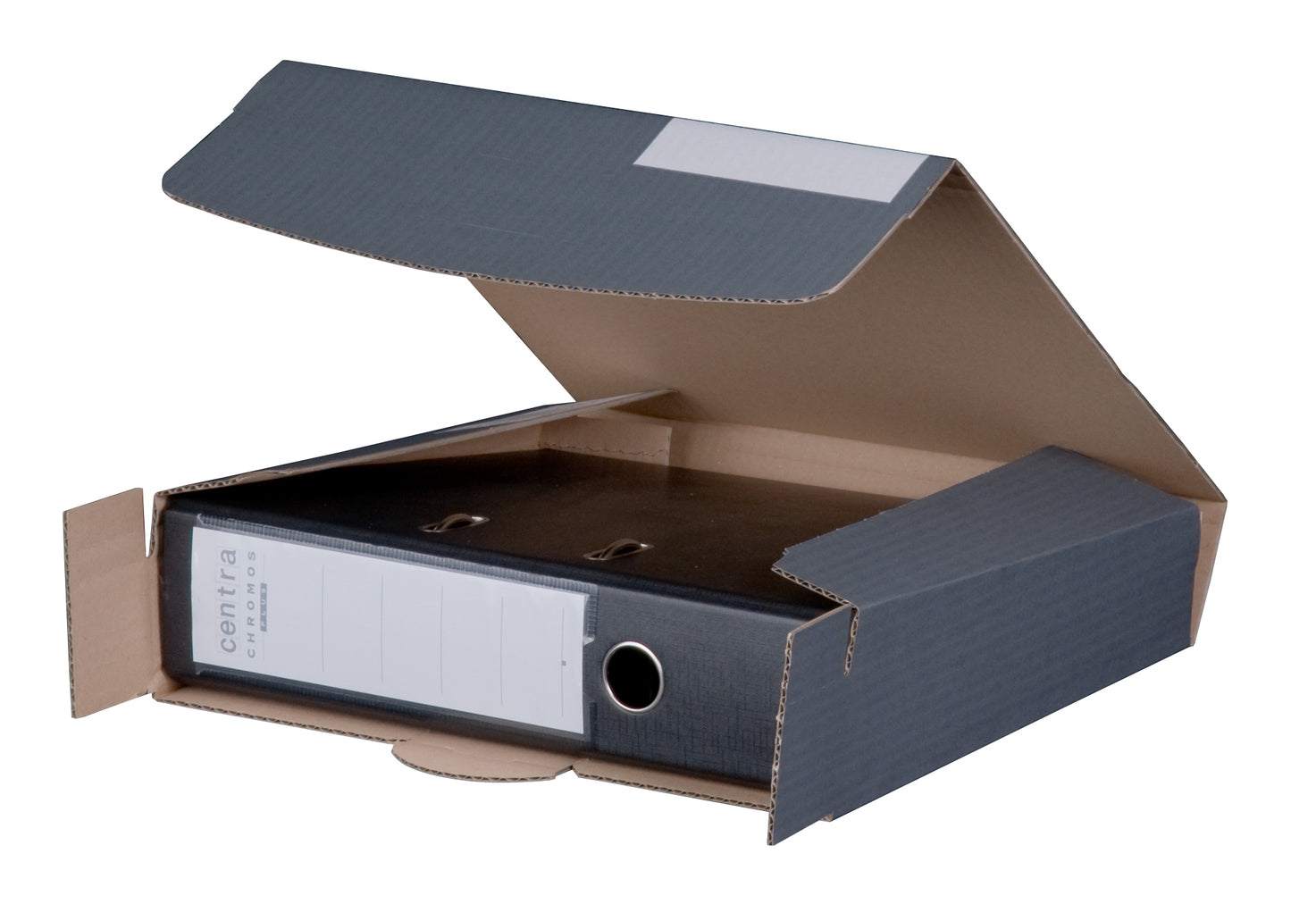 Ordnerversandbox 50-80A, 320x288x50-80mm wiederverschließbar, anthrazit