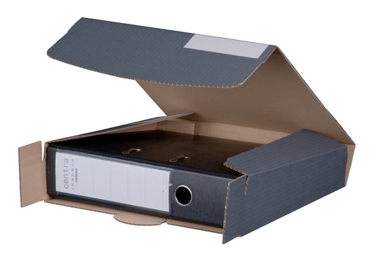 Ordnerversandbox 50-80A, 320x288x50-80mm wiederverschließbar, anthrazit