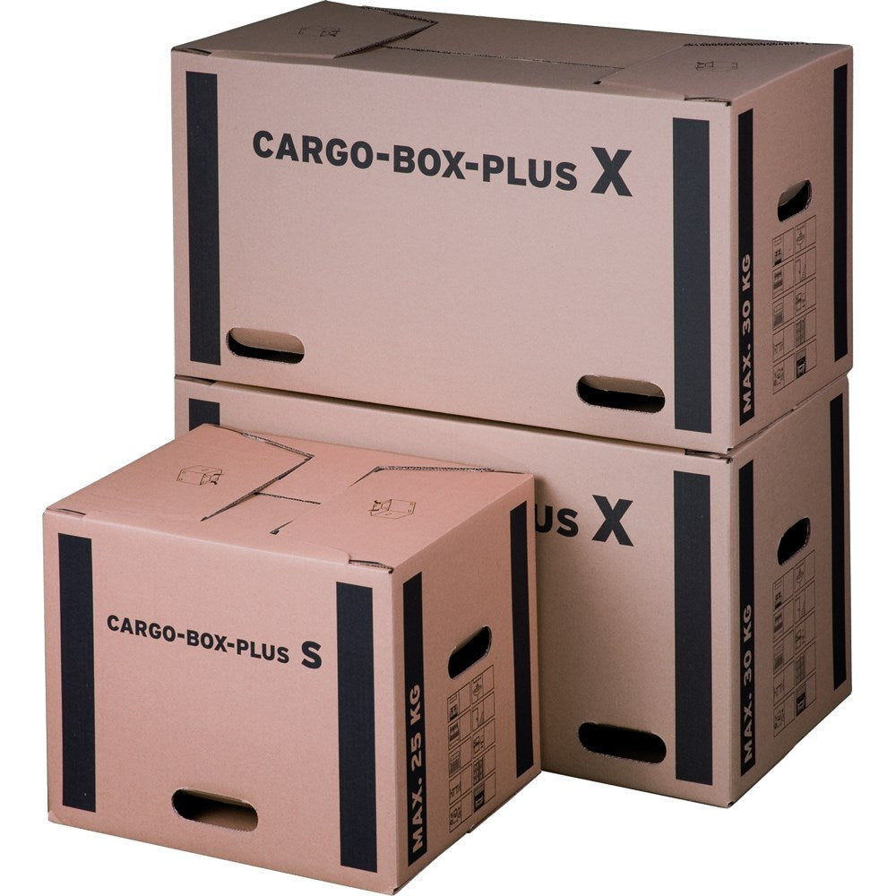 CargoBox plus S, 400x320x320mm wiederverschließbar, braun, doppelwellig