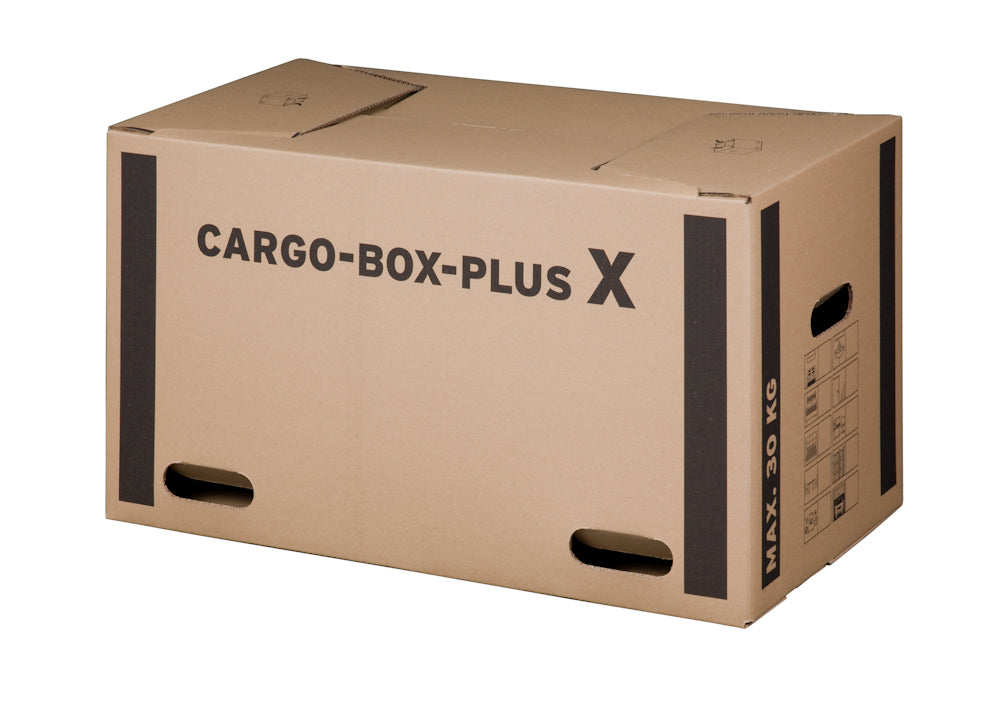 CargoBox plus X, 660x350x360mm wiederverschließbar, braun, doppelwellig