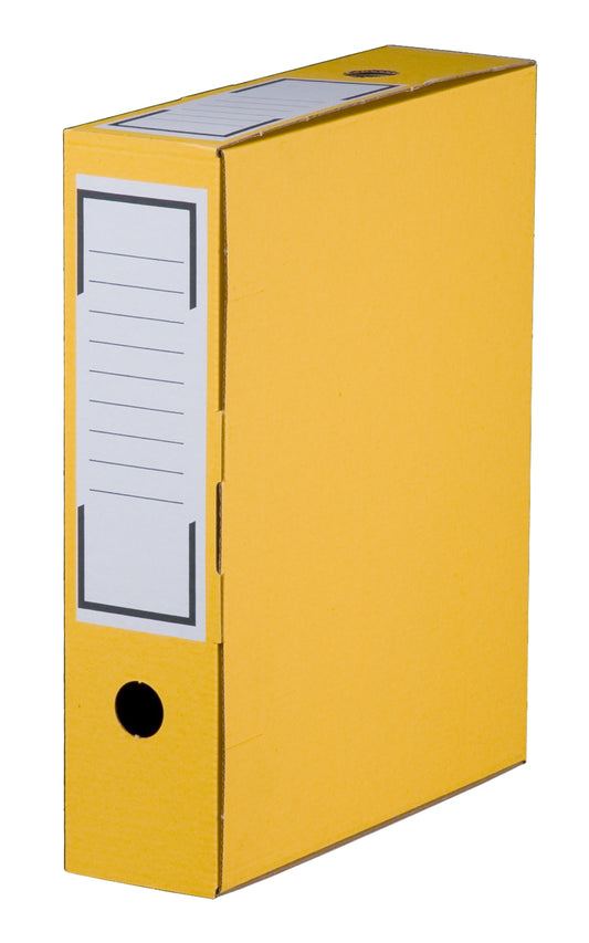 Archiv-Ablagebox, 315x76x260mm wiederverschließbar, gelb
