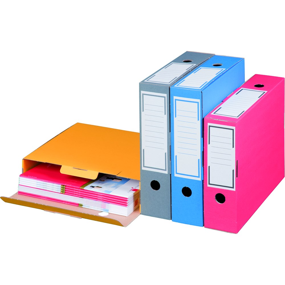 Archiv-Ablagebox, 315x76x260mm wiederverschließbar, gelb