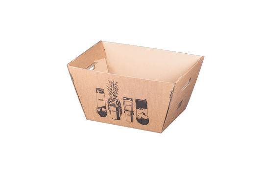 Einkaufskorb, 500x330x260mm, braun, -fbg. bedruckt, Lose