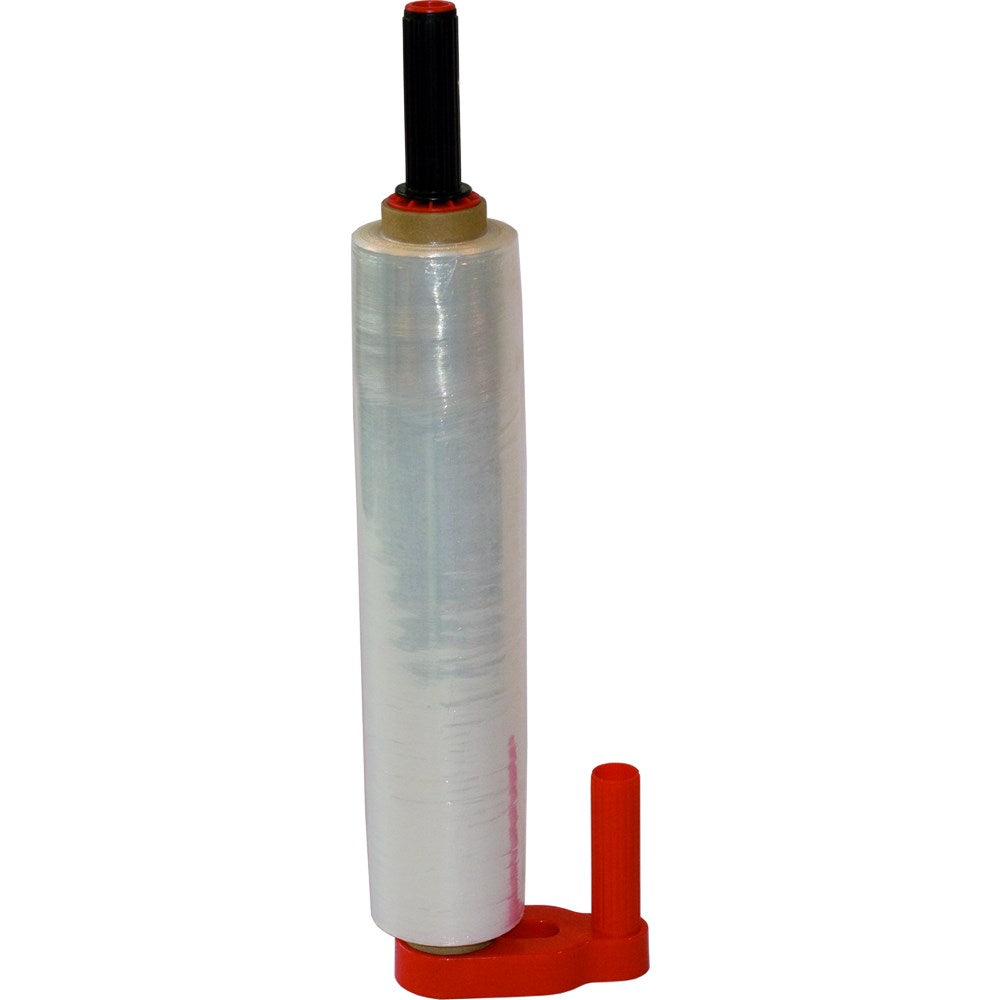 Handabroller f. Stretchfolie, 400-500mm, rot, Kunststoff