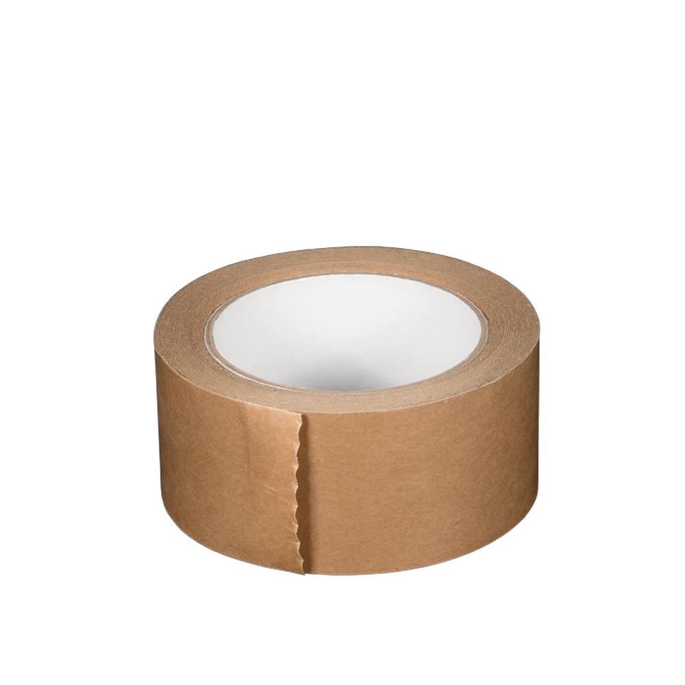 Papierklebeband, 50mm x 50m, Hotmelt, braun, ohne Druck