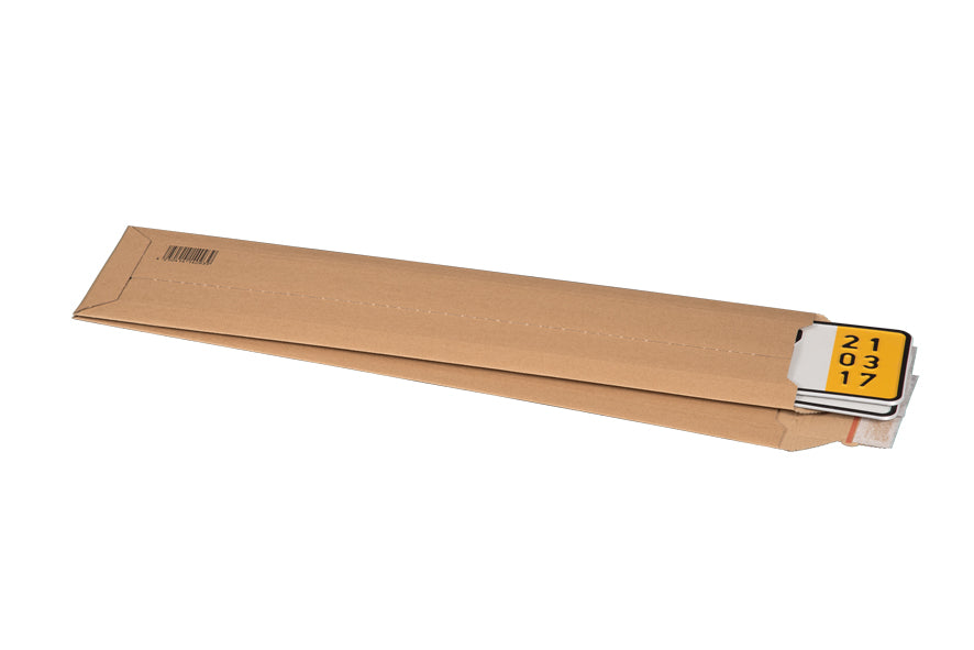 Versandtasche für KFZ-Zeichen, 140x590x50mm,