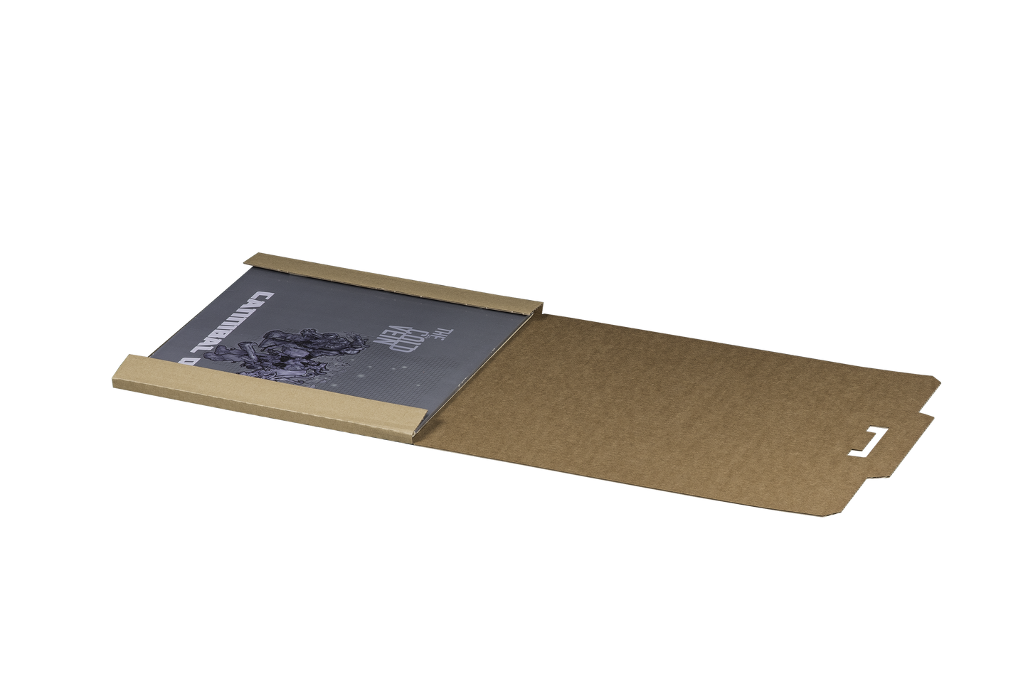 Versandverpackung für Schallplatten, 326x326x10mm, braun