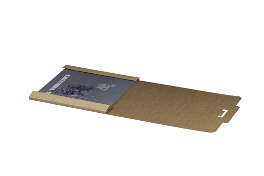 Versandverpackung für Schallplatten, 326x326x10mm, braun