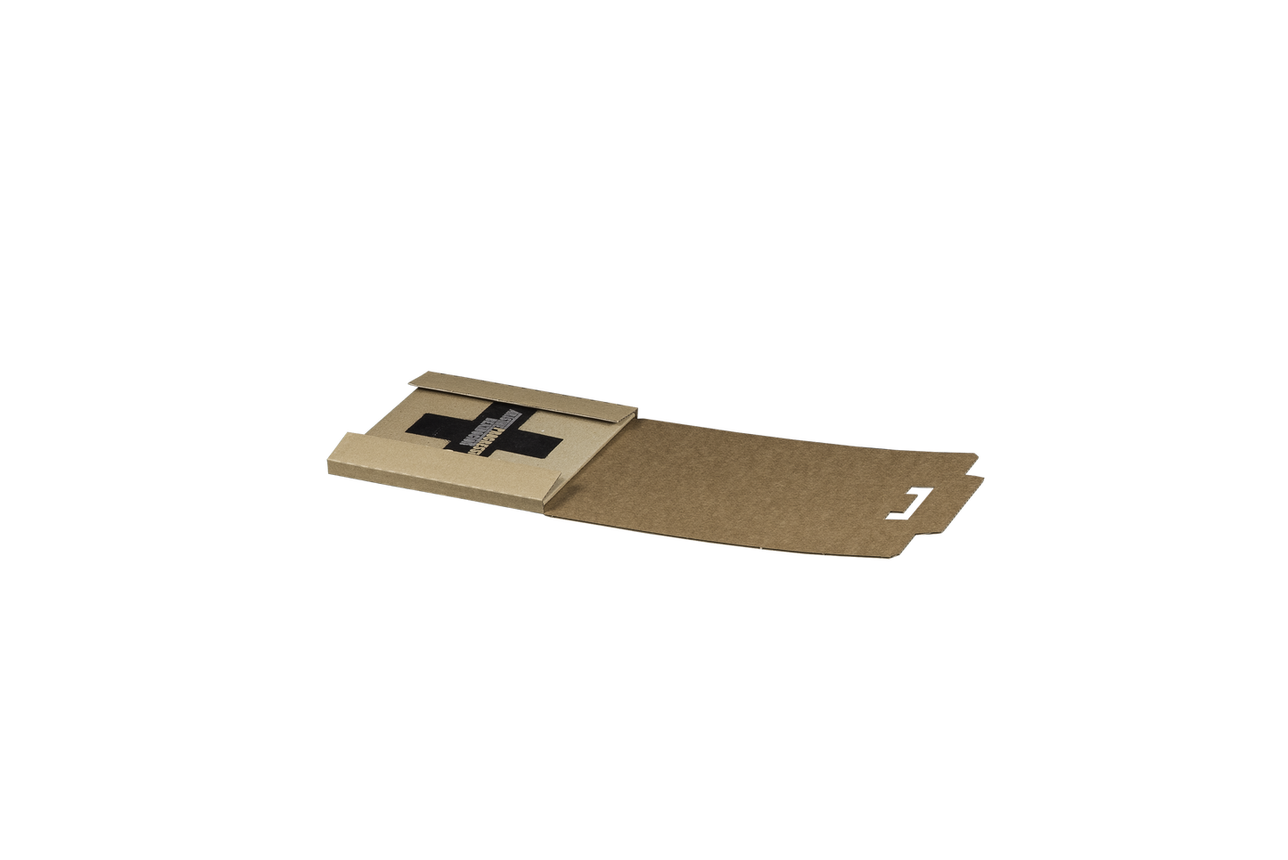 Versandverpackung für Schallplatten, 185x185x10mm, braun