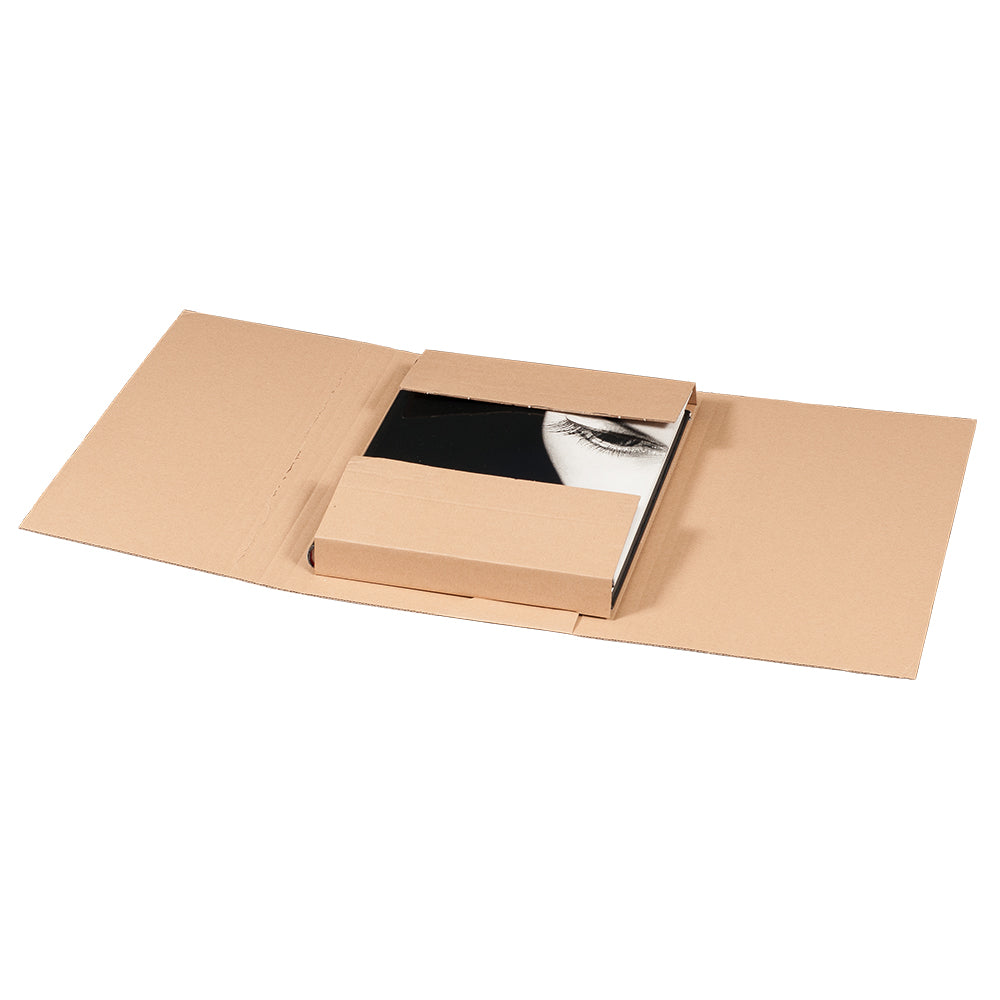 Twist-Buchverpackung A4, 330x240x80mm, braun