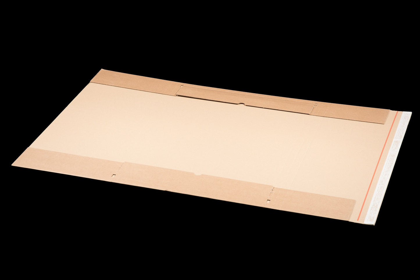 Kalenderverpackung, 500 x 750 mm, braun, mit SK und Aufreißfaden, unbedruckt