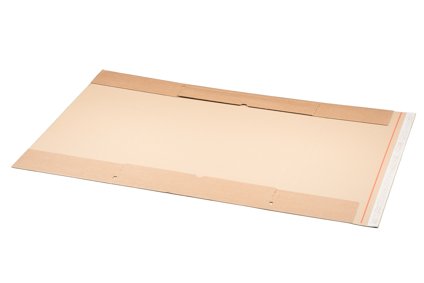 Kalenderverpackung, 500 x 750 mm, braun, mit SK und Aufreißfaden, unbedruckt