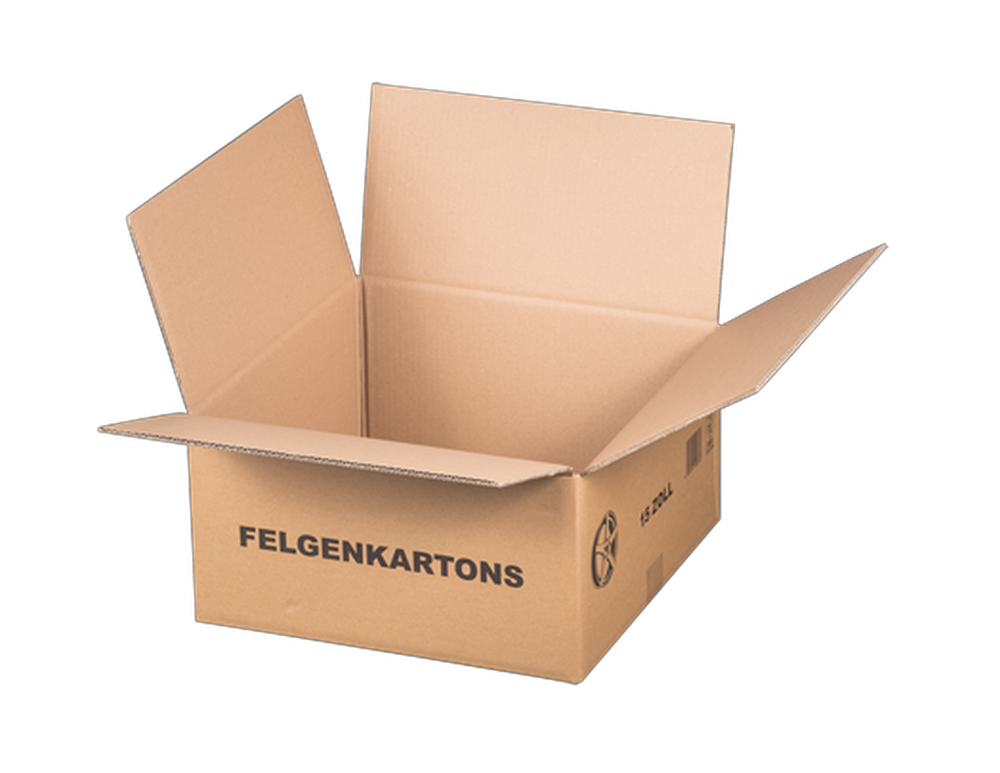 Felgenversandkarton, 420x420x215mm, 15 Zoll Felgen, braun
