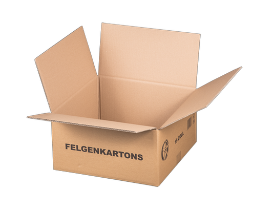 Felgenversandkarton, 420x420x215mm, 15 Zoll Felgen, braun