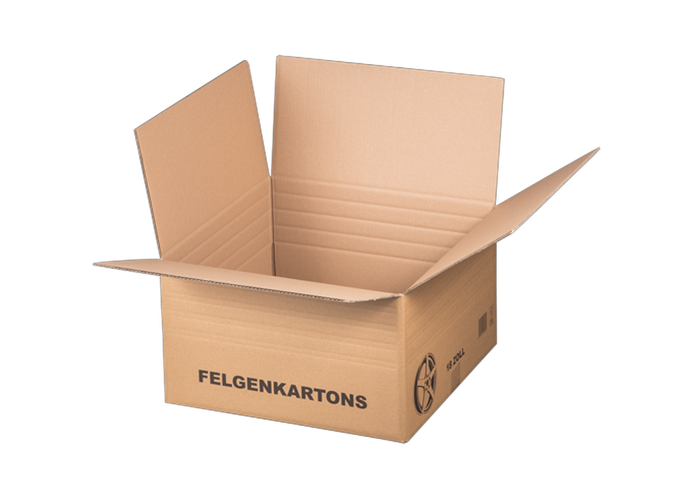 Felgenversandkarton, 500x500x290mm, 18 Zoll Felgen, braun