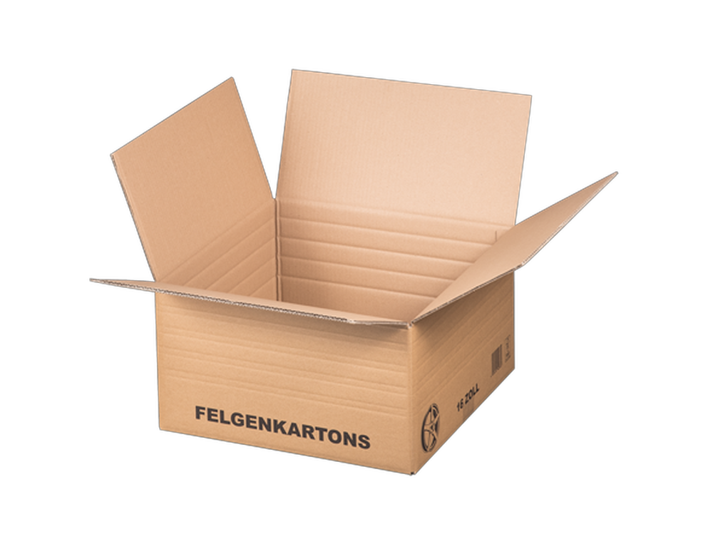 Felgenversandkarton, 445x445x240mm, 16 Zoll Felgen, braun
