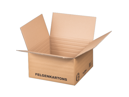 Felgenversandkarton, 445x445x240mm, 16 Zoll Felgen, braun