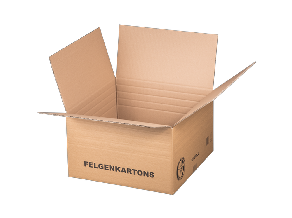 Felgenversandkarton, 525x525x310mm, 19 Zoll Felgen, braun