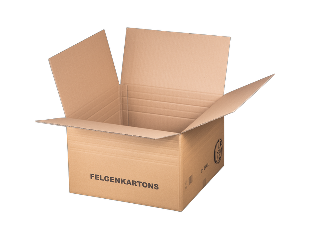 Felgenversandkarton, 575x575x365mm, 21 Zoll Felgen, braun