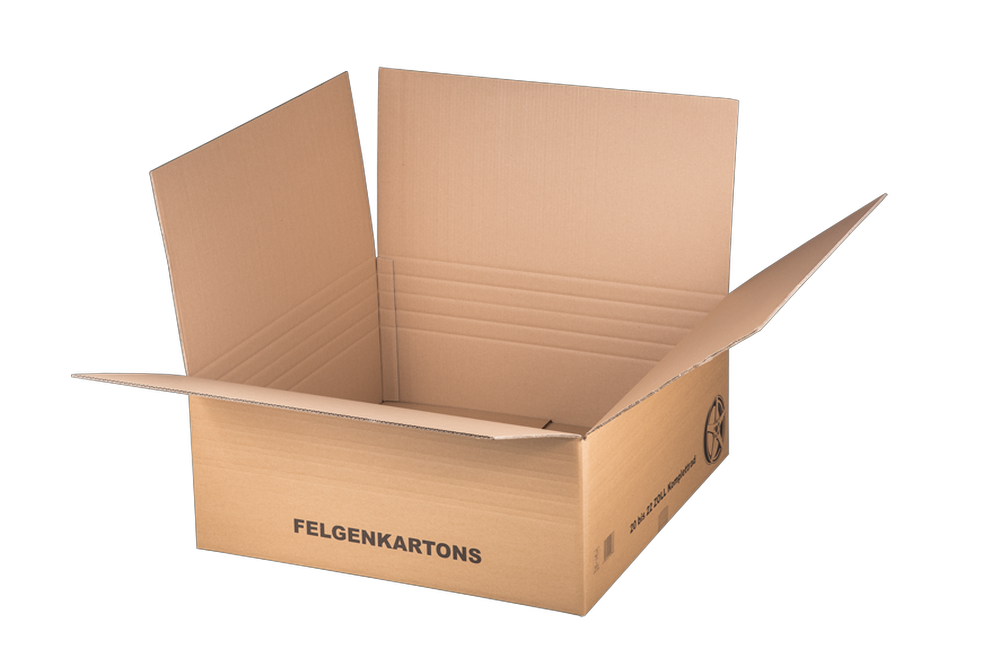 Felgenversandkarton, 725x725x300mm, 20-22 Zoll Komplettrad, braun