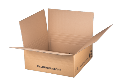 Felgenversandkarton, 725x725x300mm, 20-22 Zoll Komplettrad, braun