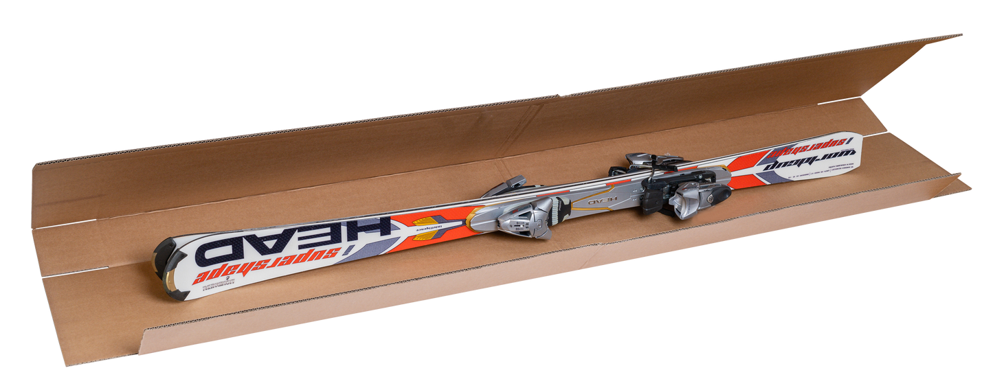 Skikarton - alternativ, 290x125x1714mm, 5-Seitenkarton mit abgestanzten Ecken