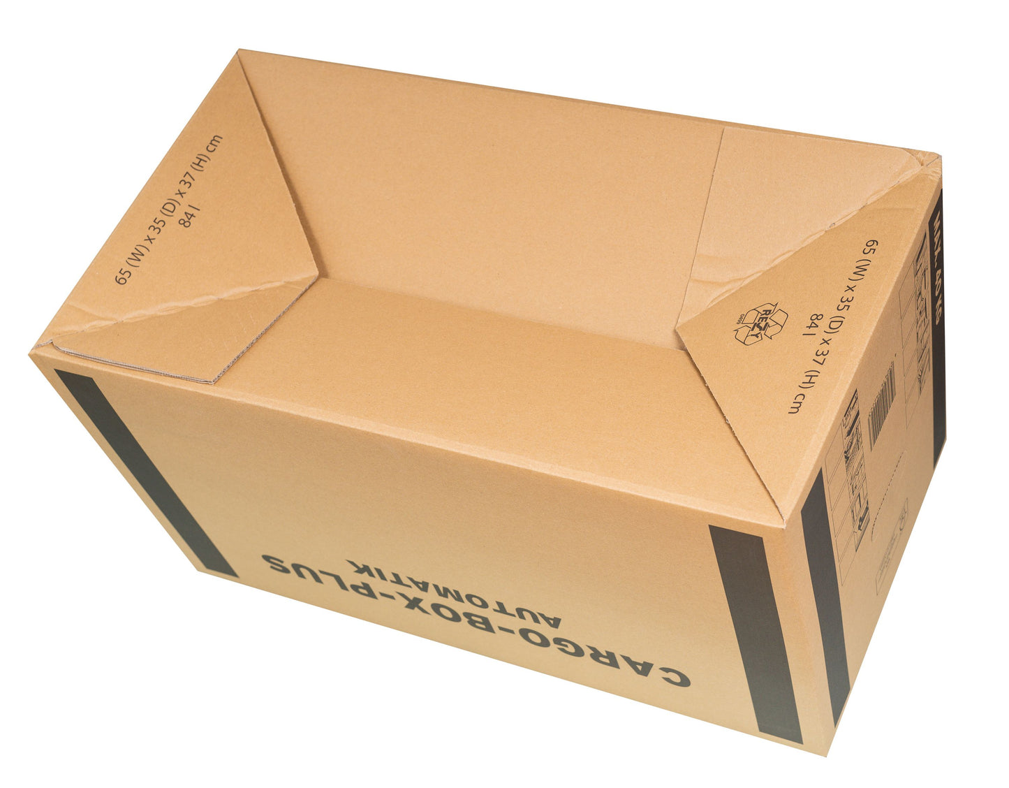 Cargobox Plus Automatik, 65x35x37cm, braun, 2-wellig