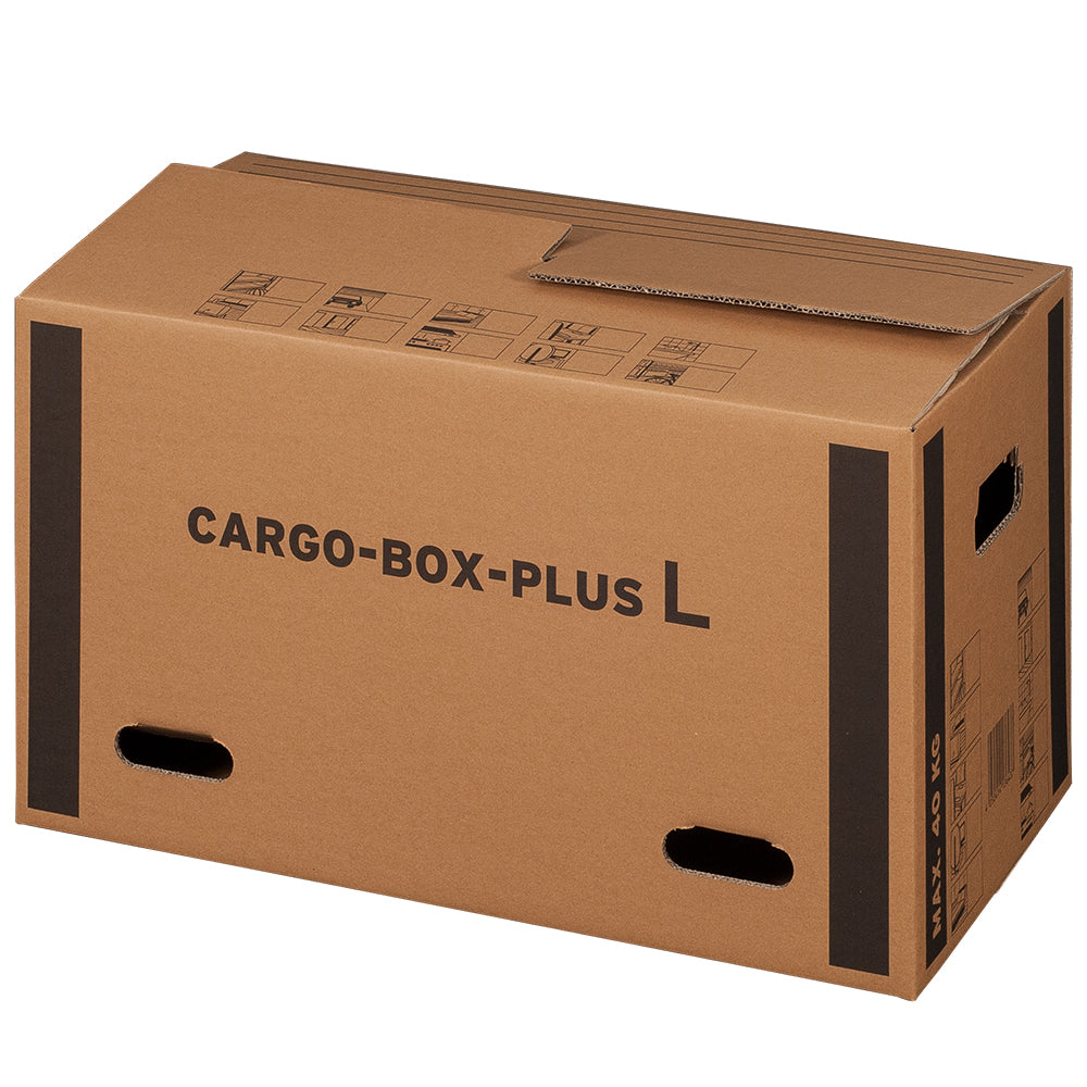 CargoBox Plus L, braun, 64x34x36cm, 2-wellig,VE 10,