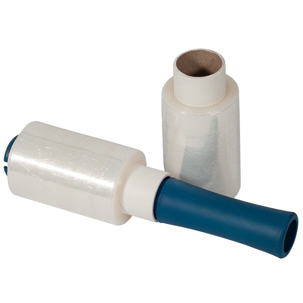 Ministretch-Set, transp., 0,1x150m, 23mµ, VE 12, inklusive Kunststoffgriff