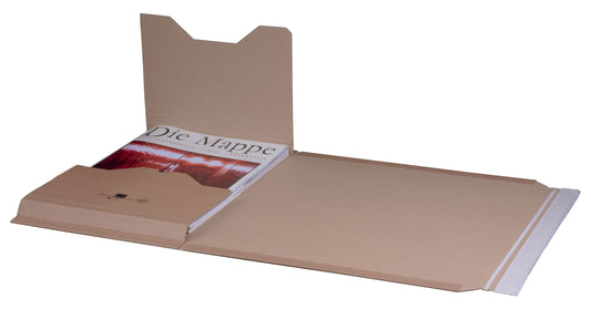 Universalverpackung "A3", 455x325x-80mm sk m. Aufreißfaden,braun,var. Höhe