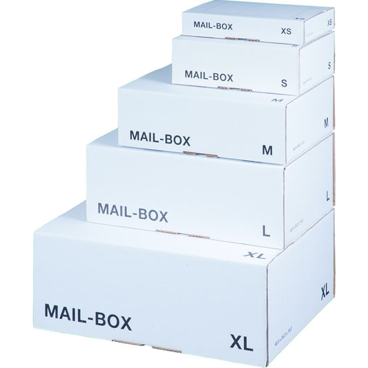 Mail-Box M, 331x241x104mm, weiß, wiederverschließbar