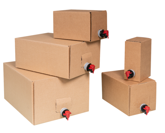 3l Karton für Bag-in-Box, 143x134x220mm, braun, ohne Beutel